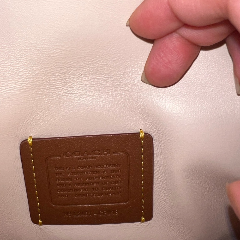 NWOT Coach Tabby Quilted Wristlet with Chain / Tabby 19 Crossbody bag in Blush - Picture 7 of 16